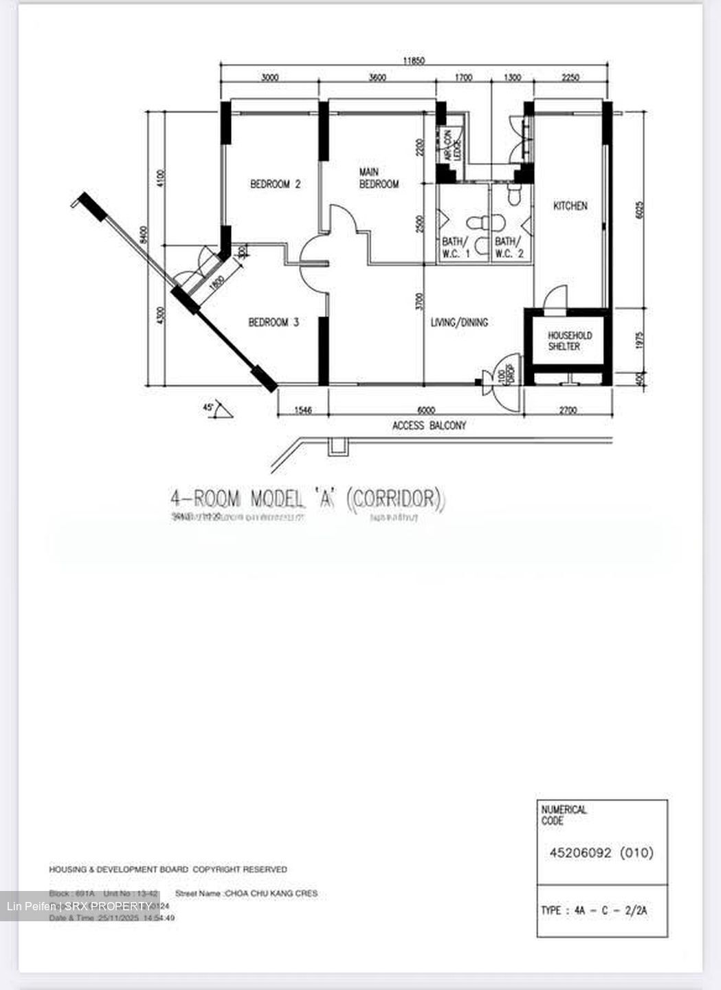 Blk 691A Choa Chu Kang Crescent (Choa Chu Kang), HDB 4 Rooms #545718481